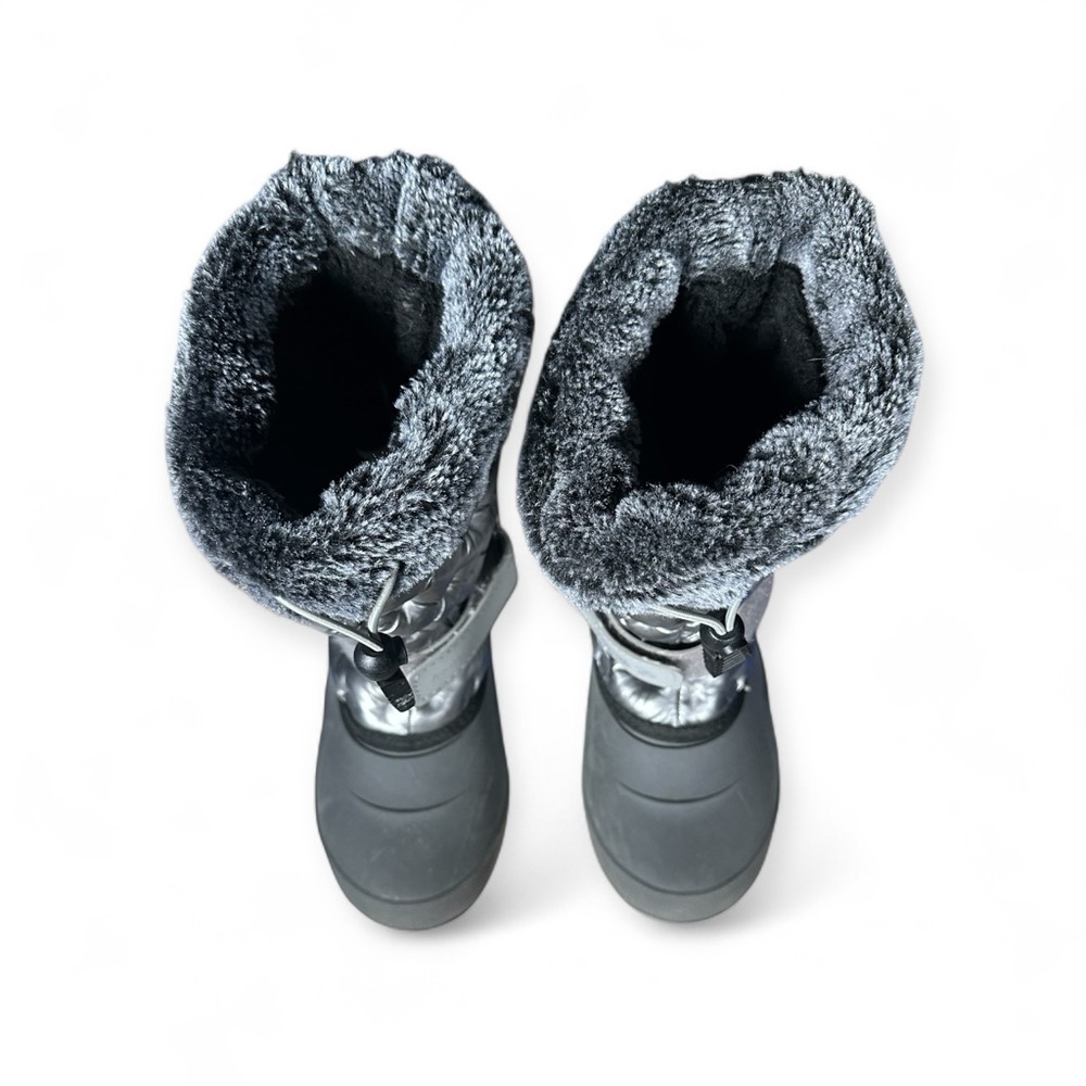 Kamik Gray Penny 3 Quilted Winter Boots with Faux Fur - Picture 5 of 6